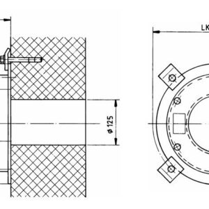 Zawór przeciwwybuchowy nadciśnieniowy UeV/ESV150 / BZS-Nr. T 03-003